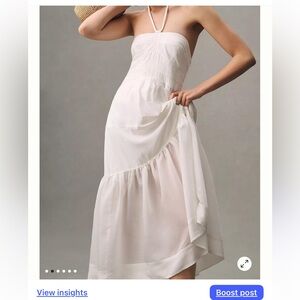 Mare Mare by Anthropologie Elegant White Midi Dress